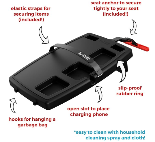 Stupid Car Tray with XL Cup Holders – Drink Holder Bundle