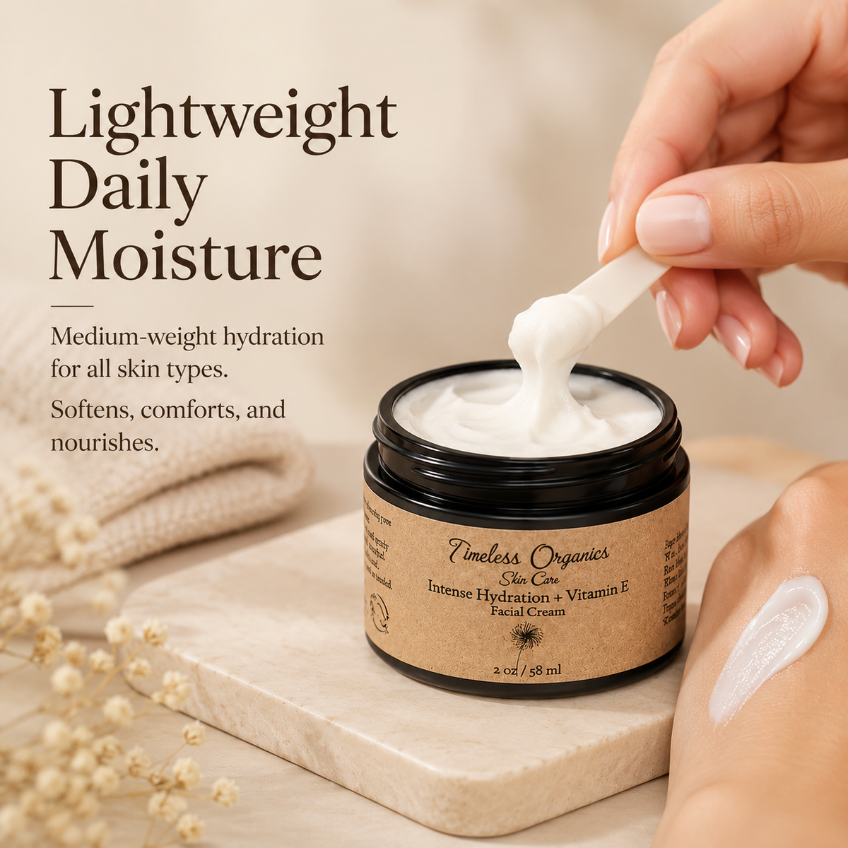 Timeless Organics Vitamin E Facial Cream – 50 mL