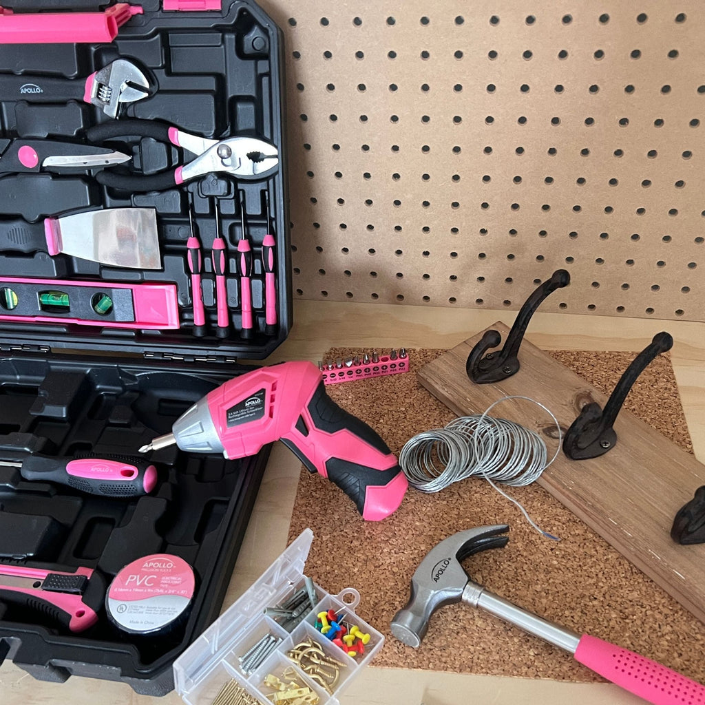 135-Piece Household Tool Set with Cordless Screwdriver