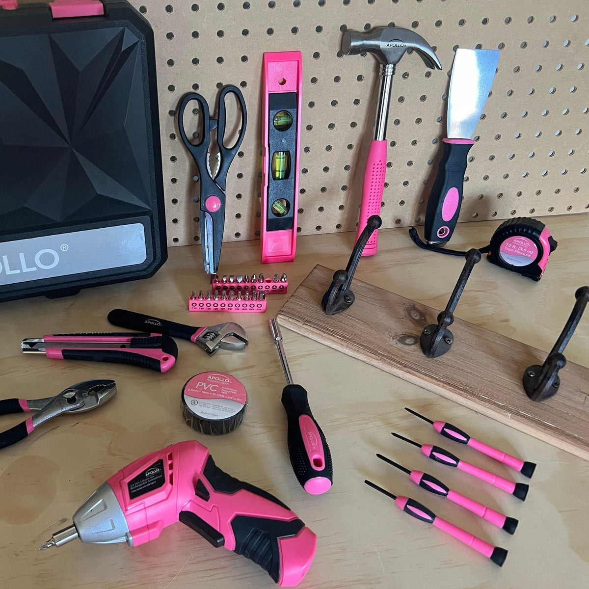 135-Piece Household Tool Set with Cordless Screwdriver