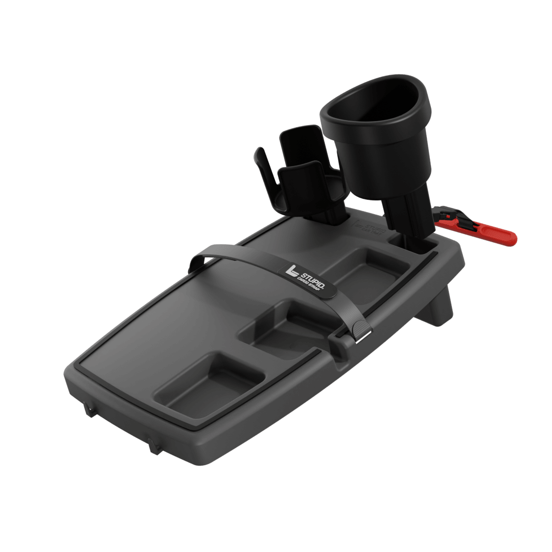 Stupid Car Tray with XL Cup Holders – Drink Holder Bundle