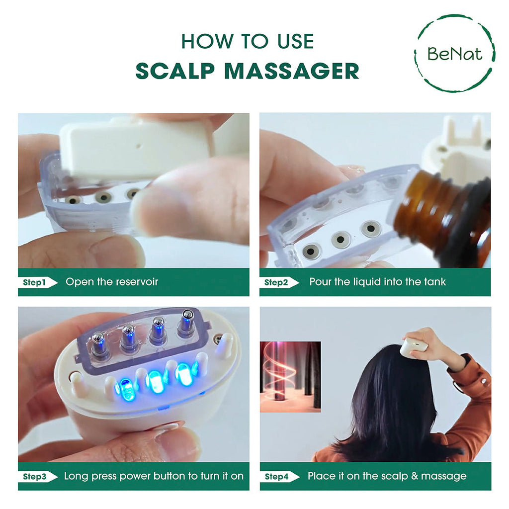 BeNat electric scalp massager and hair oil applicator - image 5