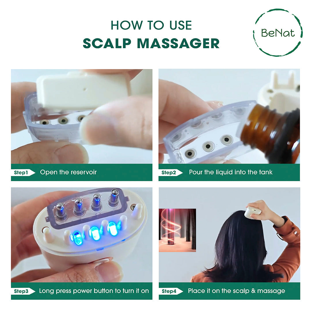 BeNat electric scalp massager and hair oil applicator - image 5