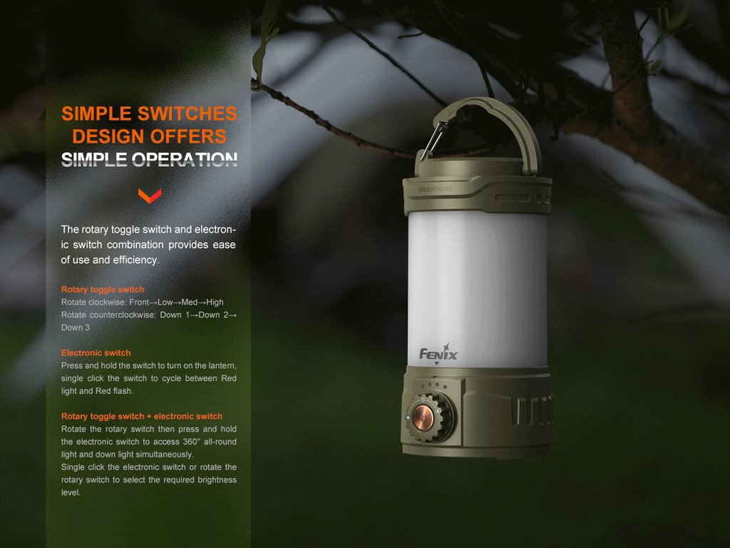 Fenix CL26R PRO Rechargeable Camping Lantern – 650 Lumens