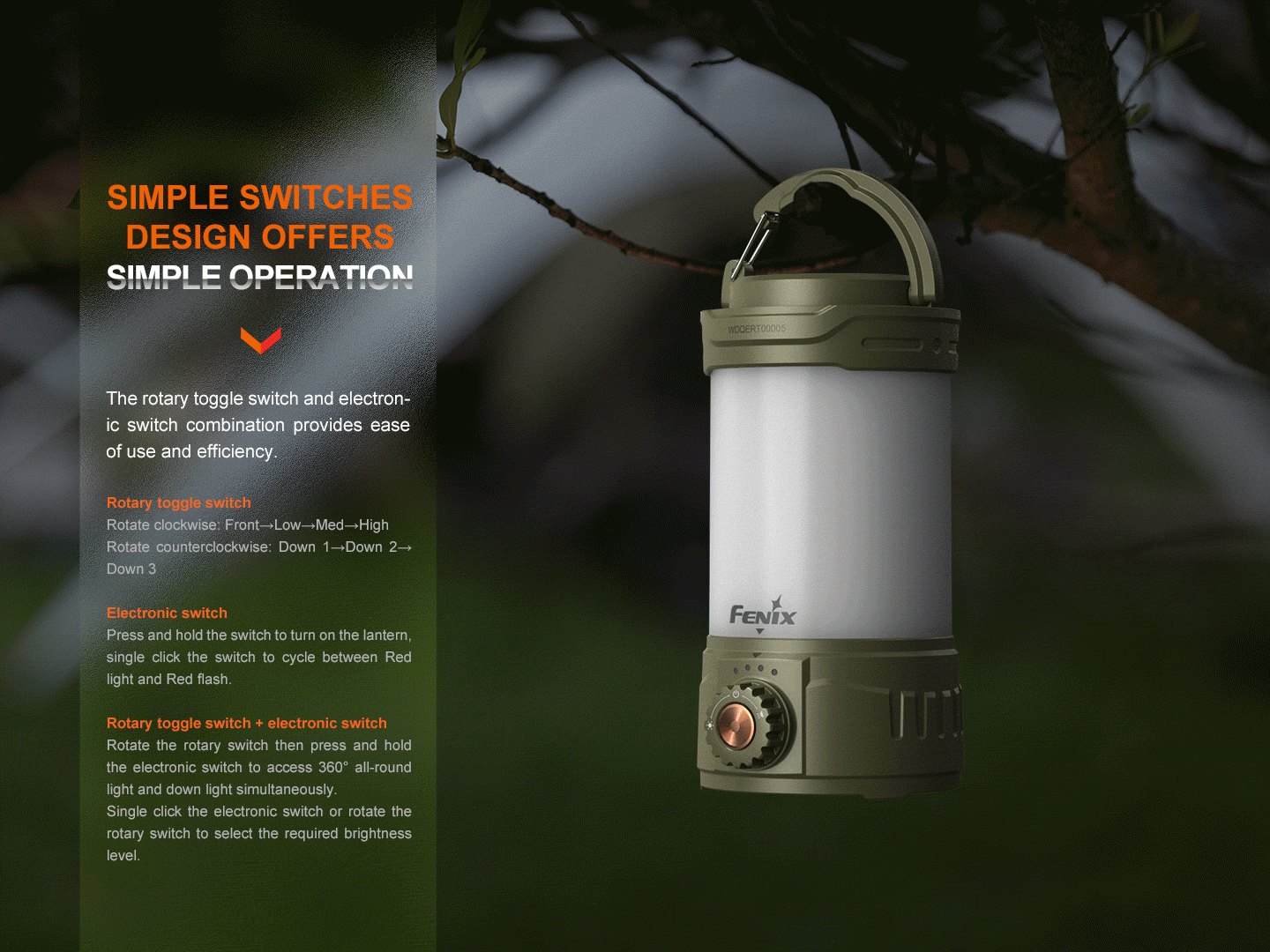 Fenix CL26R PRO Rechargeable Camping Lantern – 650 Lumens