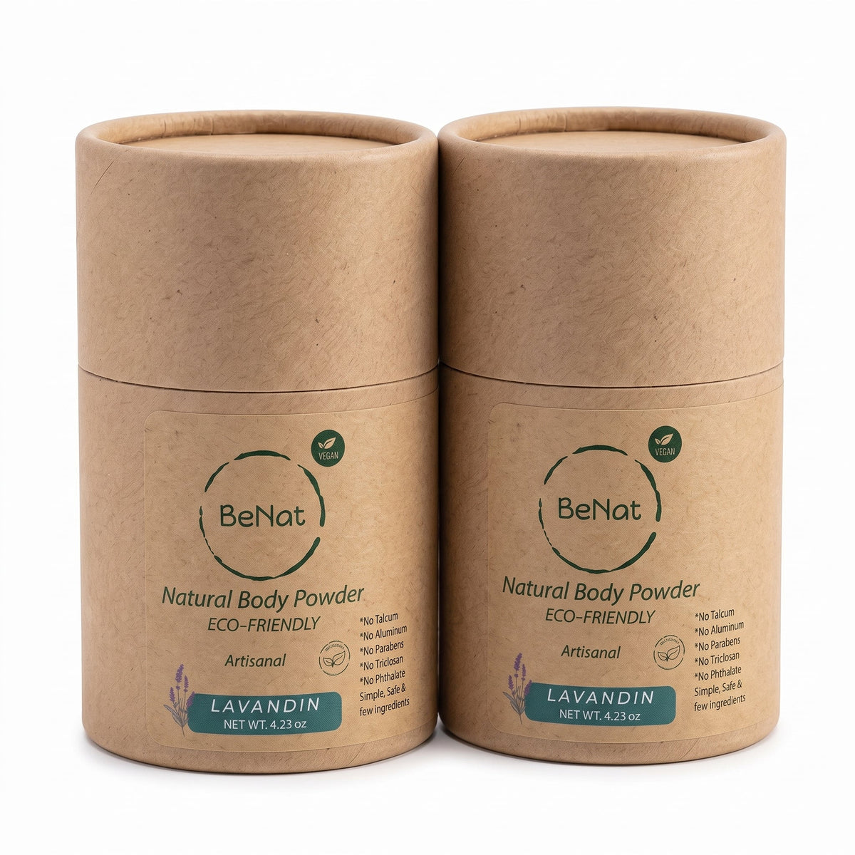 2-Pack Talc-Free Natural Body And Deodorant Powder - product photo 1