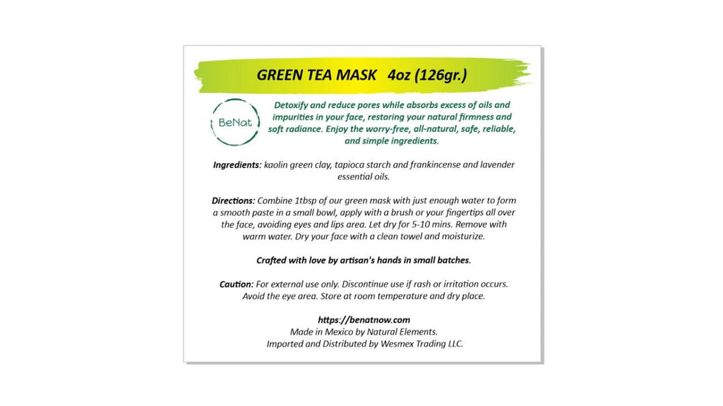 Green Clay Mask | Pore-Refining Facial Detox - product photo 9