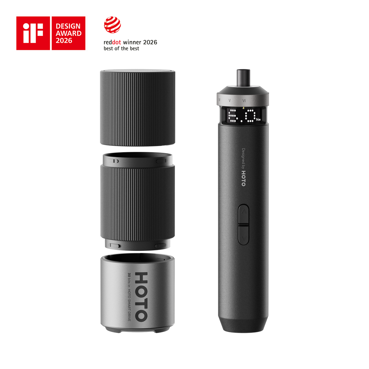 HOTO PixelDrive Cordless Screwdriver – Digital Torque Control