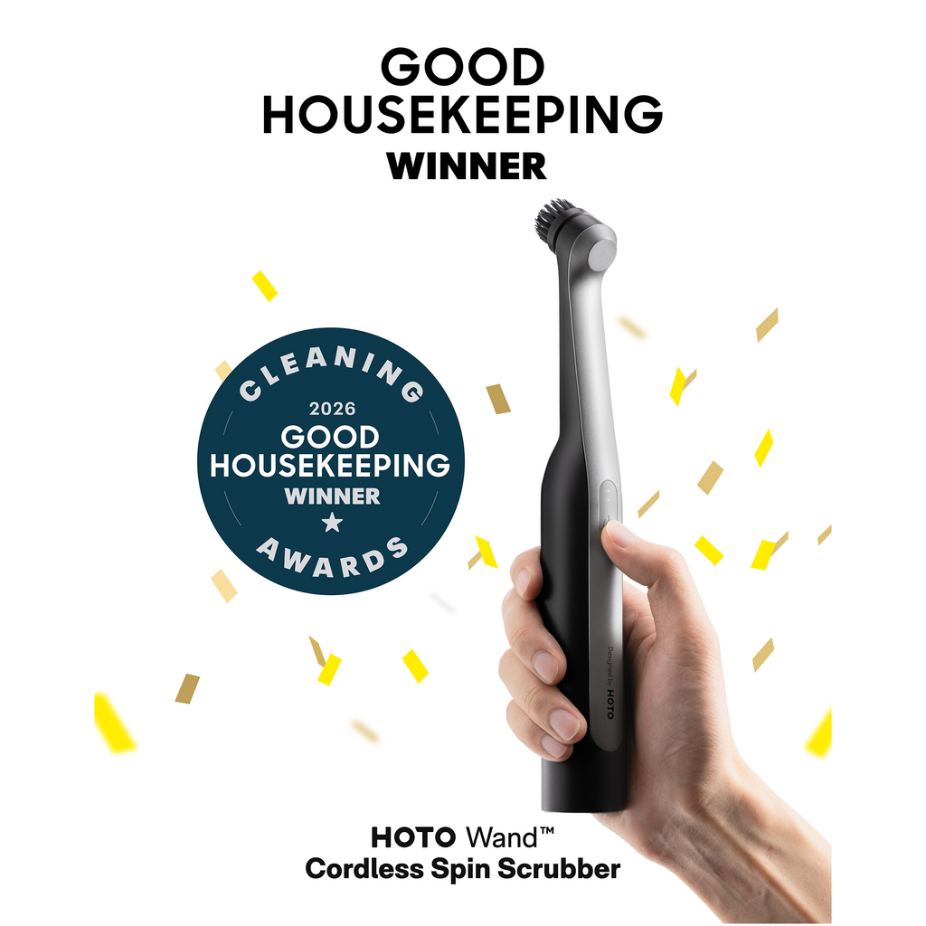 HOTO Wand Cordless Spin Scrubber – Rechargeable Cleaning Brush