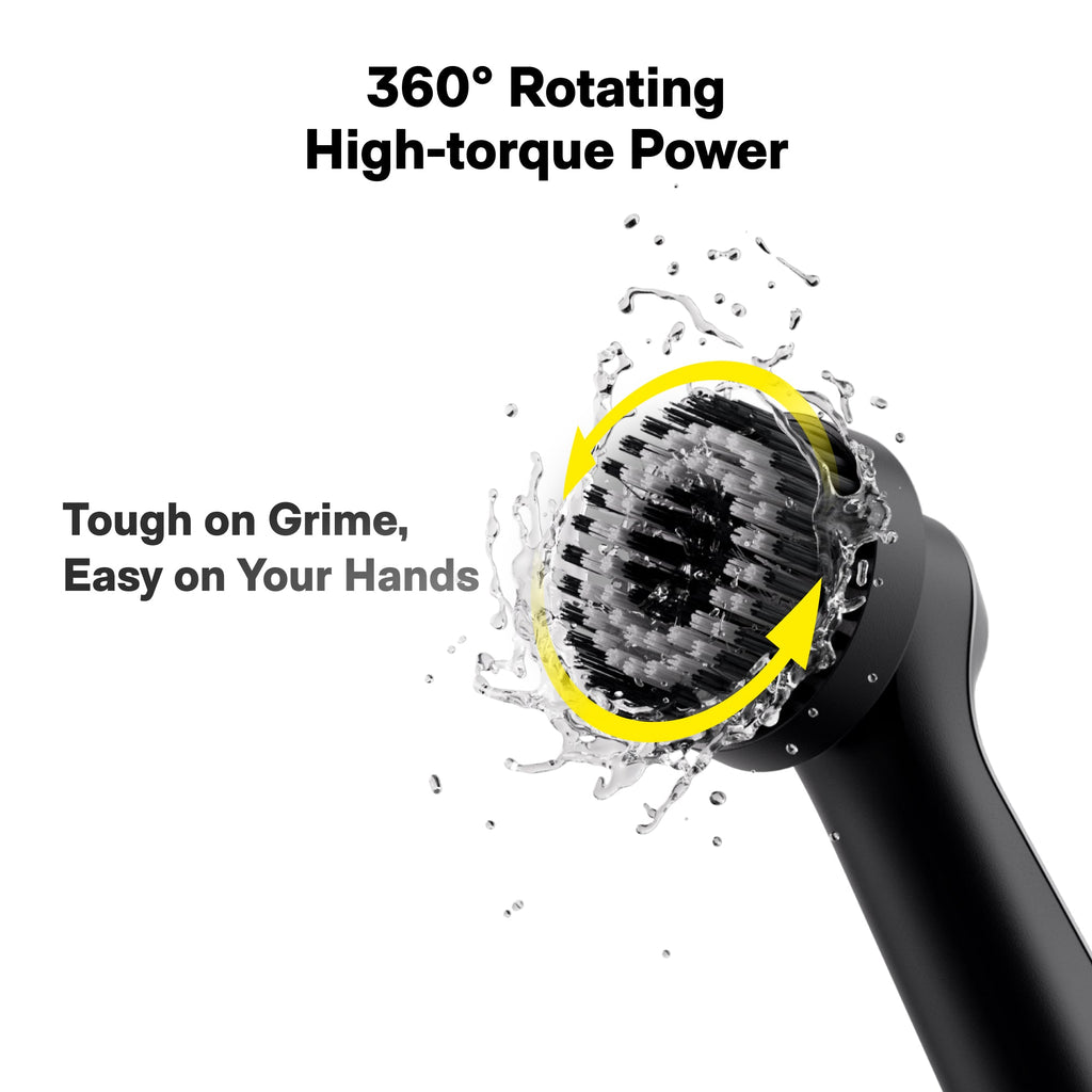 HOTO Wand Cordless Spin Scrubber – Rechargeable Cleaning Brush
