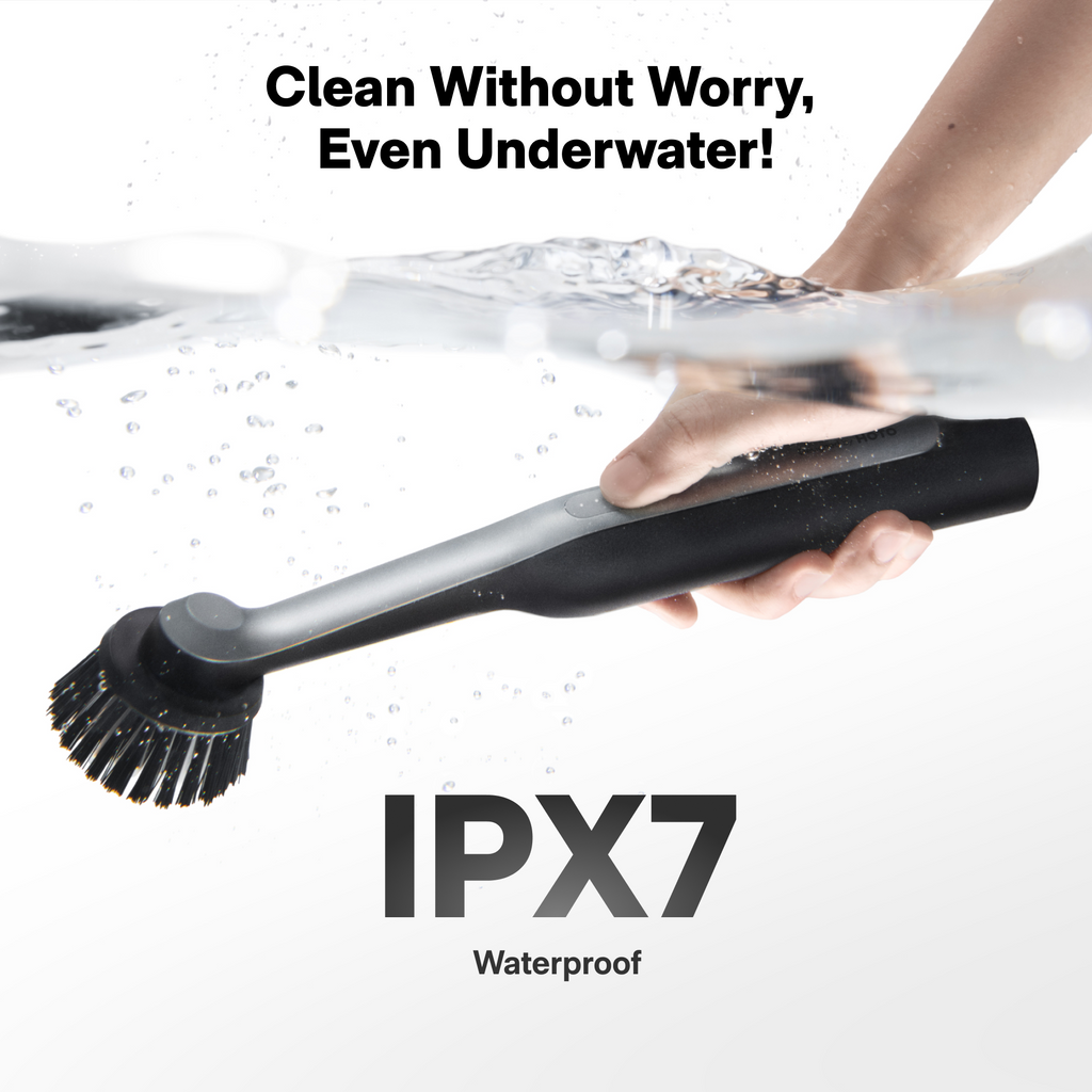 HOTO Wand Cordless Spin Scrubber – Rechargeable Cleaning Brush