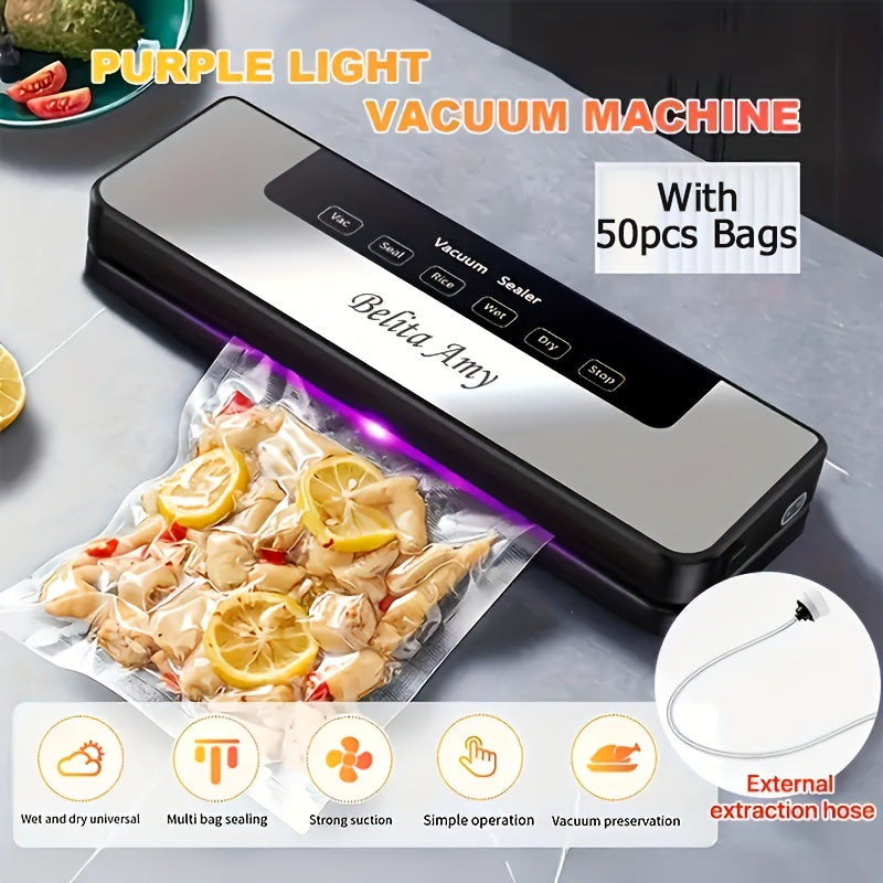 65KPa Automatic Food Vacuum Sealer – Wet & Dry Modes