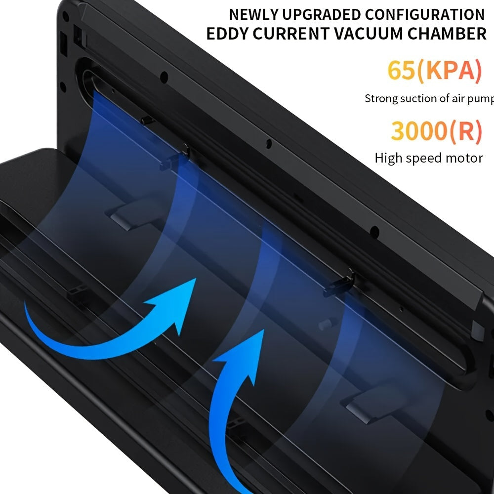 65KPa Automatic Food Vacuum Sealer – Wet & Dry Modes
