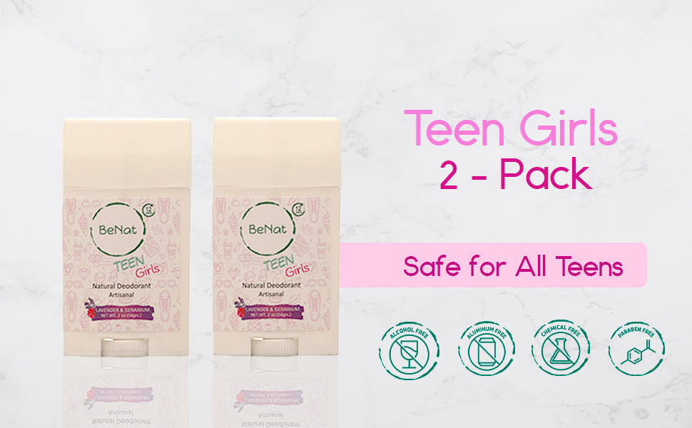 2-Pack all-Natural Deodorants for Kids & Teens - product photo 3