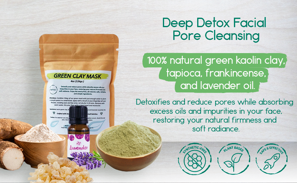 Green Clay Mask | Pore-Refining Facial Detox - product photo 6