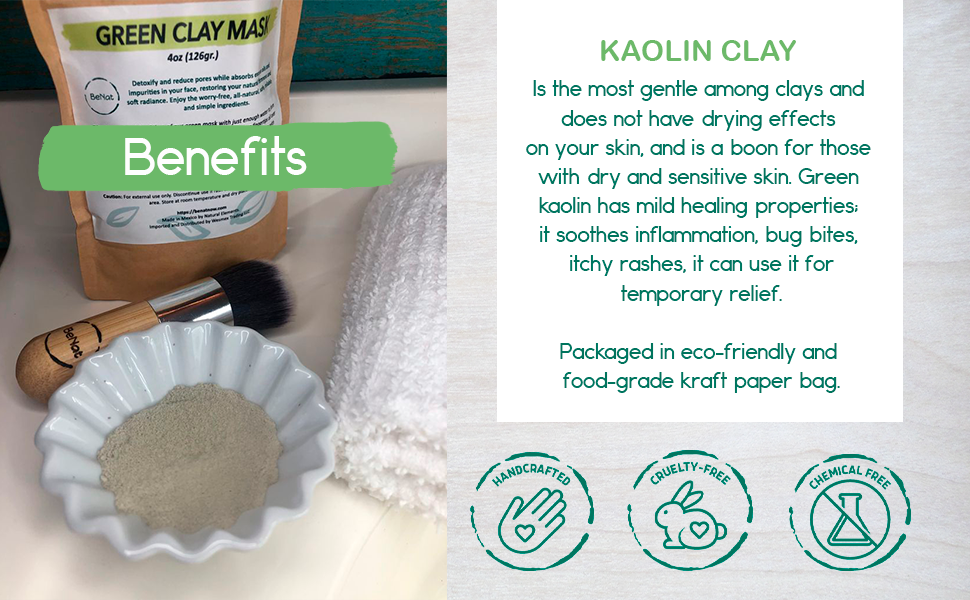 Green Clay Mask | Pore-Refining Facial Detox - product photo 7