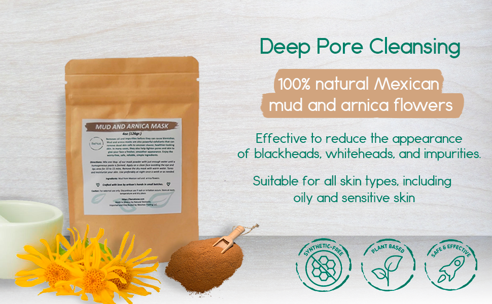 Activated Charcoal + Mud & Arnica Facial Masks Bundle - product photo 4
