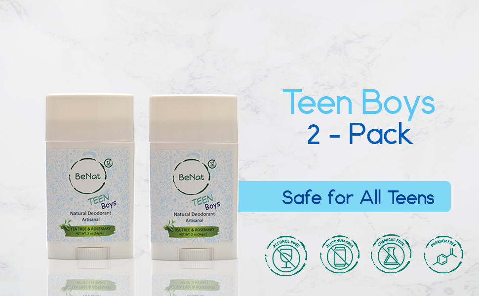 2-Pack all-Natural Deodorants for Kids & Teens - product photo 5