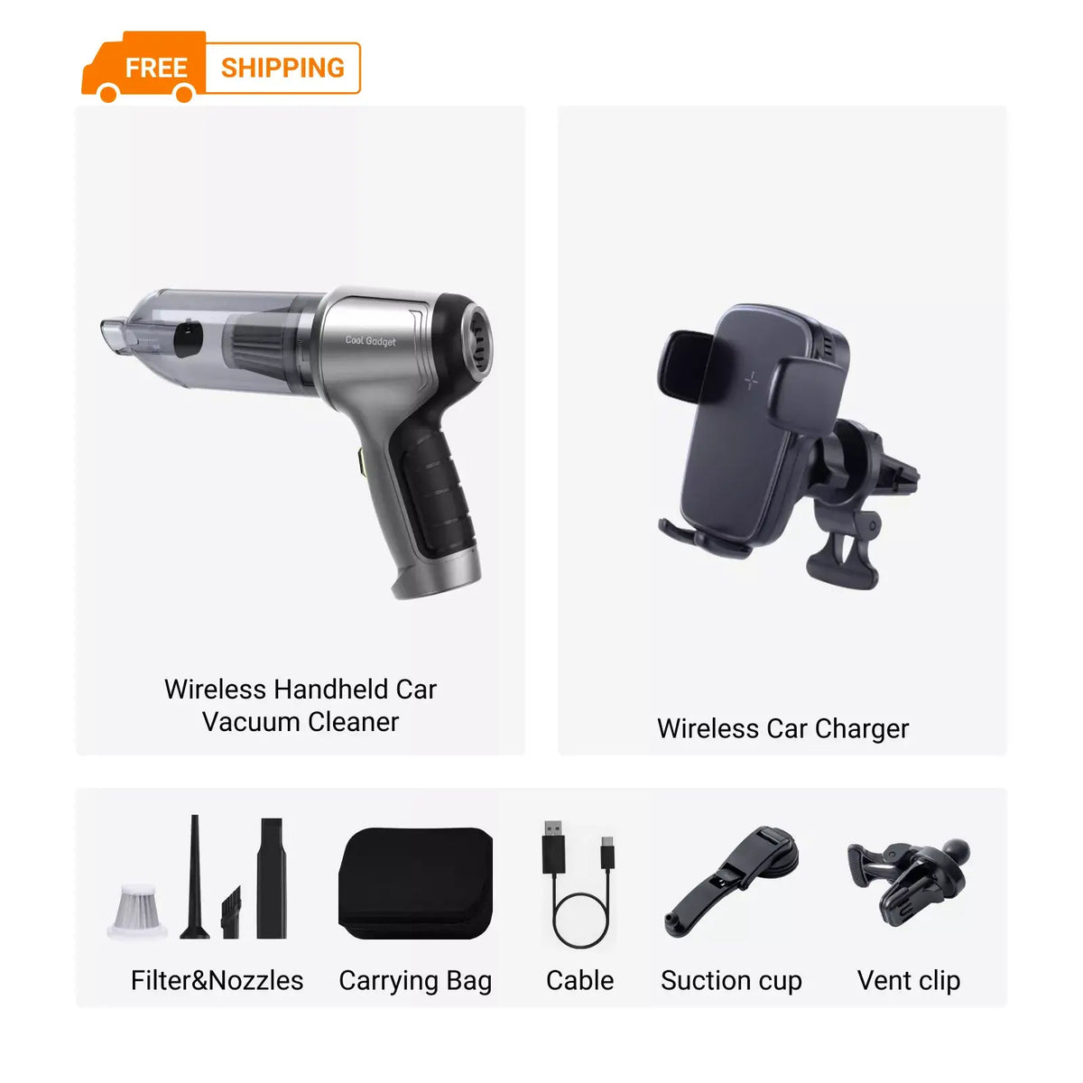xCool Cordless Handheld Car Vacuum