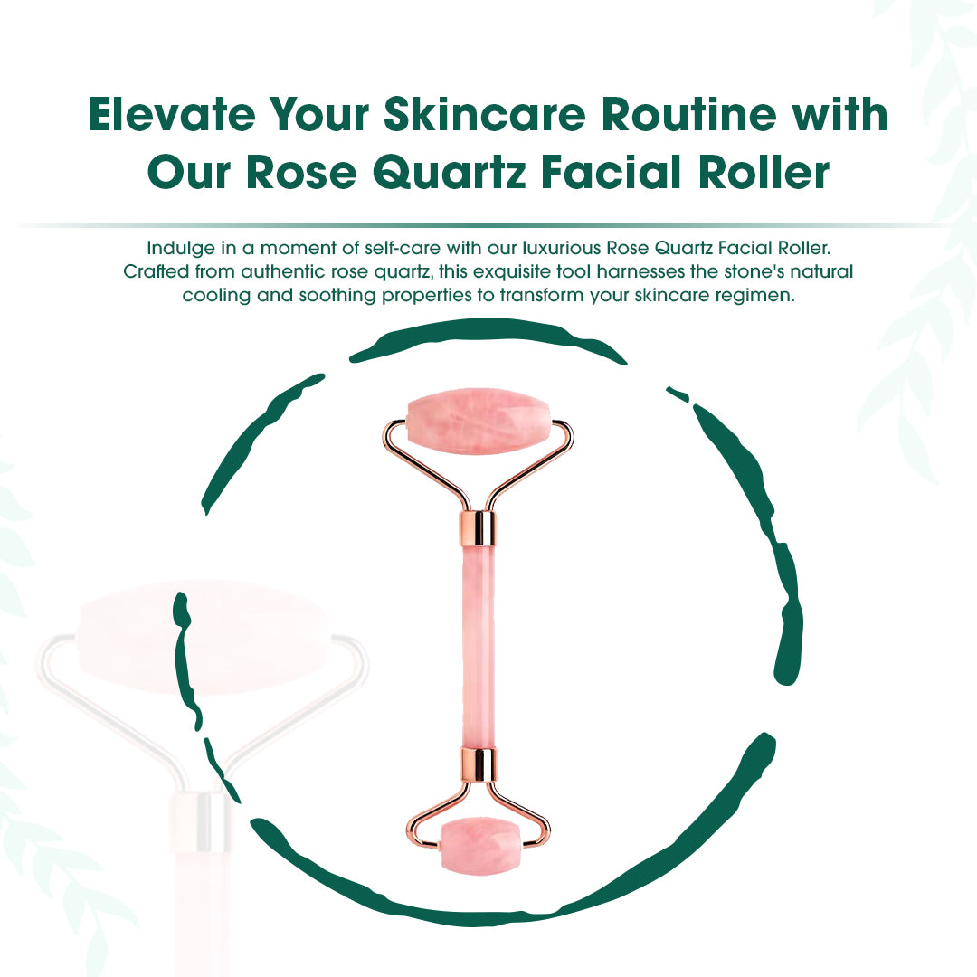 Rose Quartz Face Roller - product photo 3