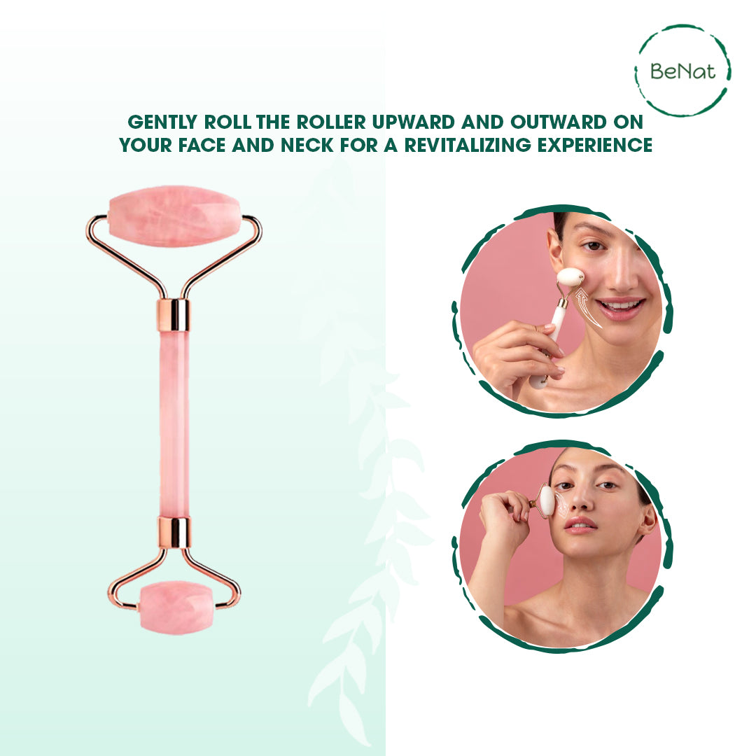 Rose Quartz Face Roller - product photo 5