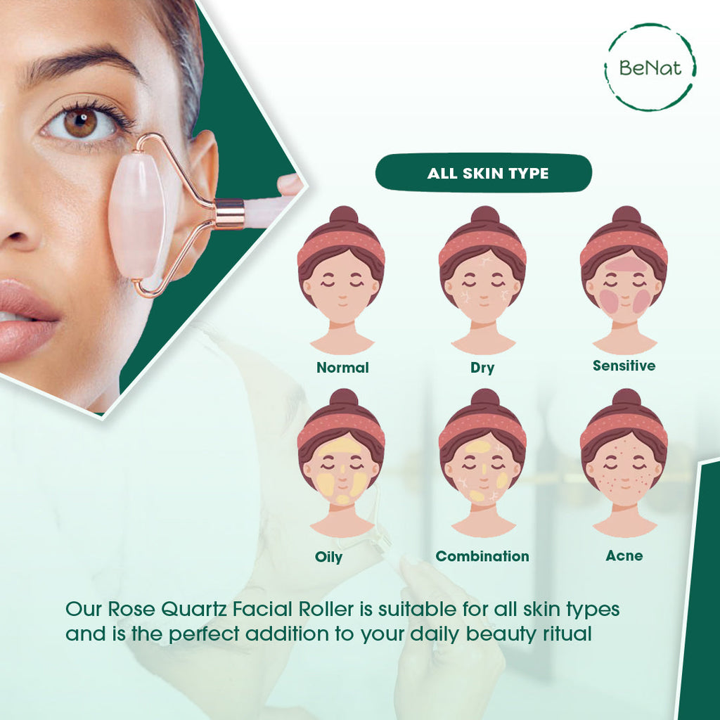 Rose Quartz Face Roller - product photo 6