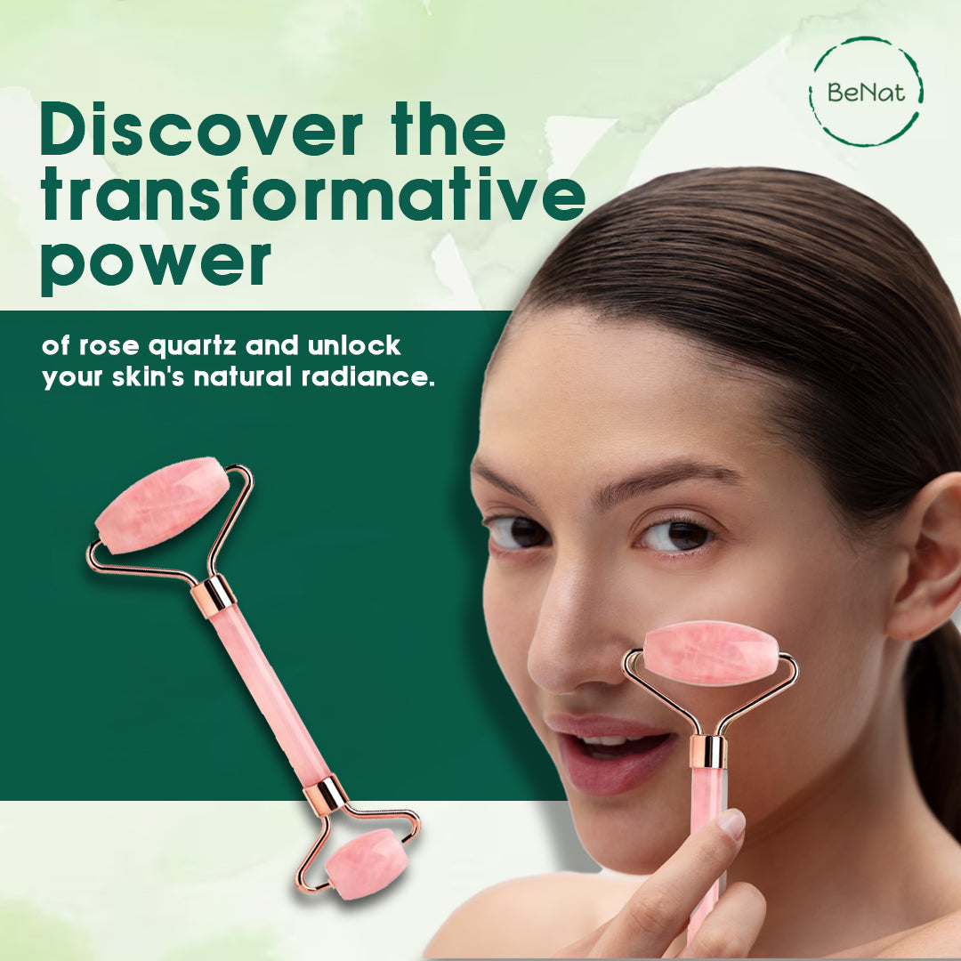 Rose Quartz Face Roller - product photo 8