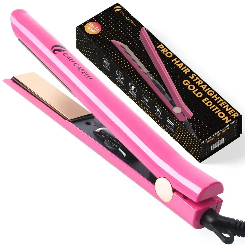 Titanium Pro 1-Inch Hair Straightener – Pink