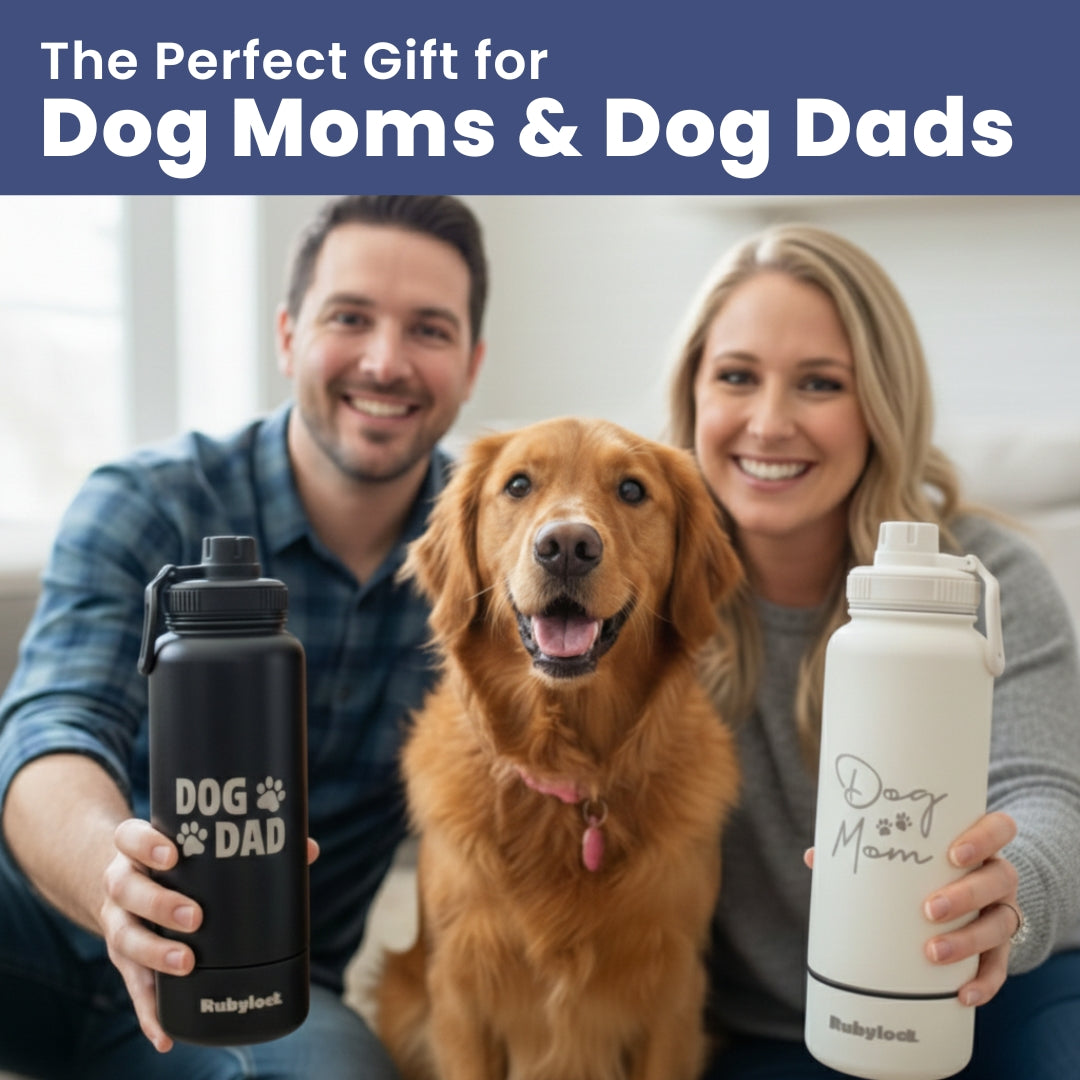 2-in-1 Insulated Dog Water Bottle with Detachable Bowl