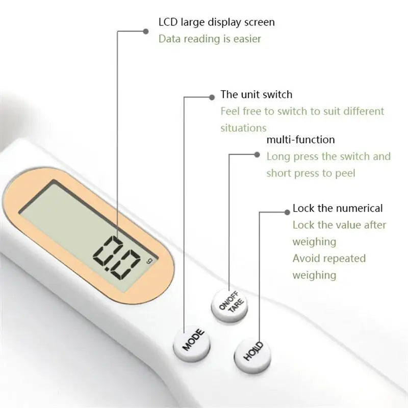 Digital Measuring Spoon Scale – 500g / 0.1g Precision