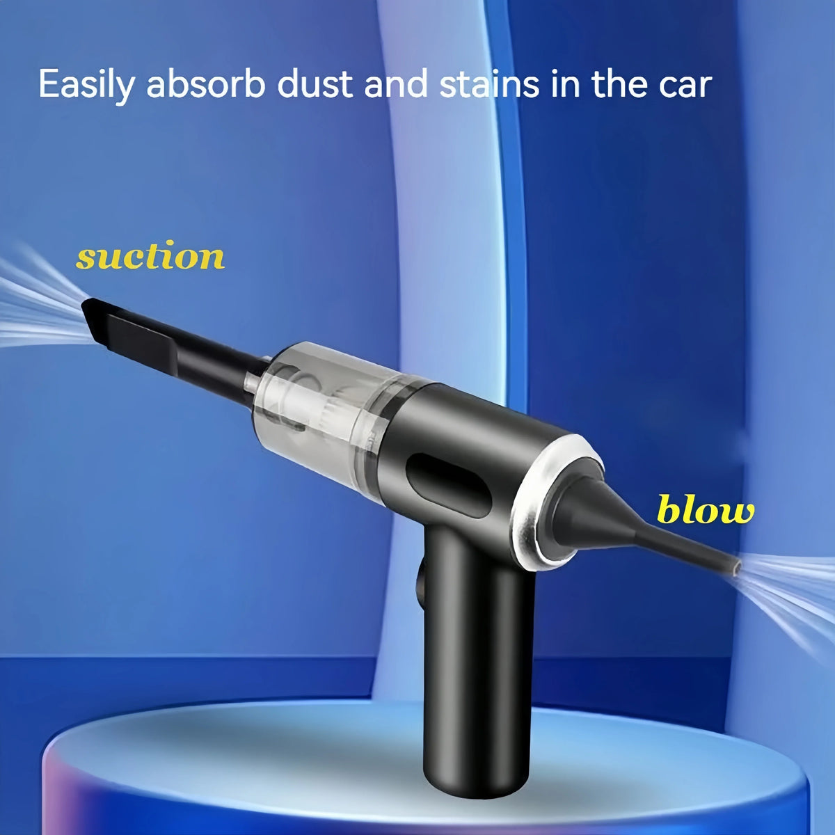 Cordless Mini Car Vacuum – 120W Handheld Cleaner