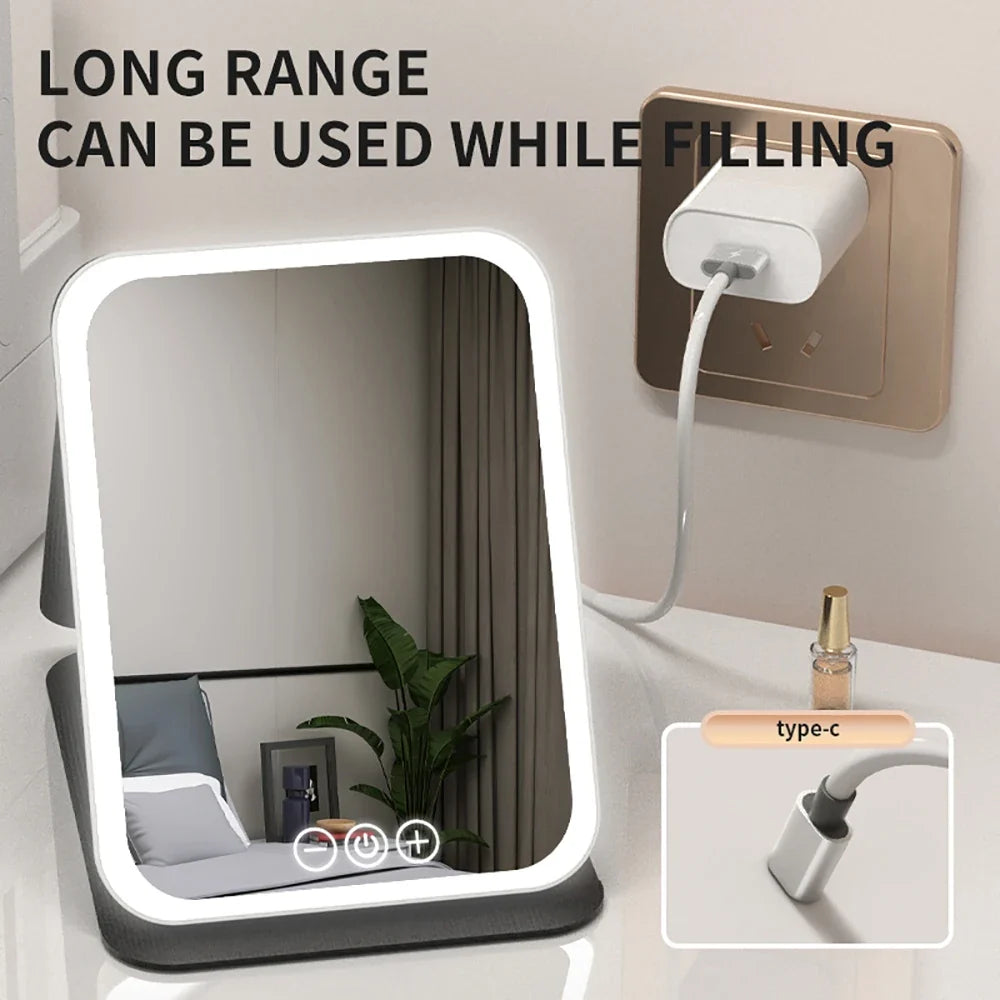 3-Color Dimmable LED Makeup Mirror