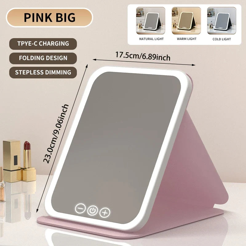 3-Color Dimmable LED Makeup Mirror