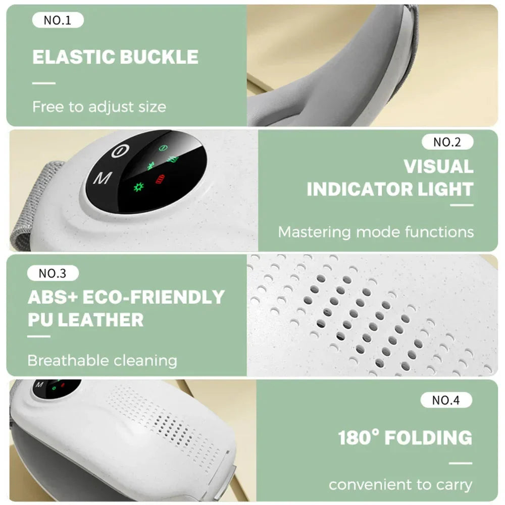 DreamTech Bluetooth heated eye massager with vibration and rechargeable eye mask - product image 6