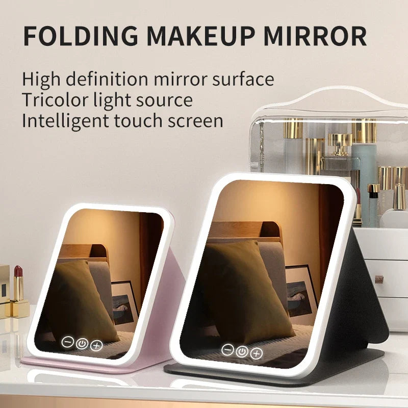3-Color Dimmable LED Makeup Mirror