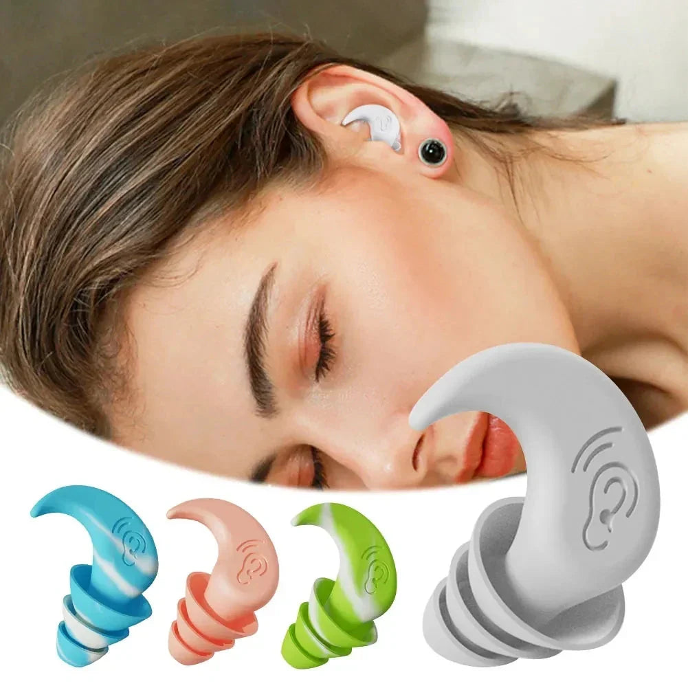 Anti-Noise Silicone Earplugs