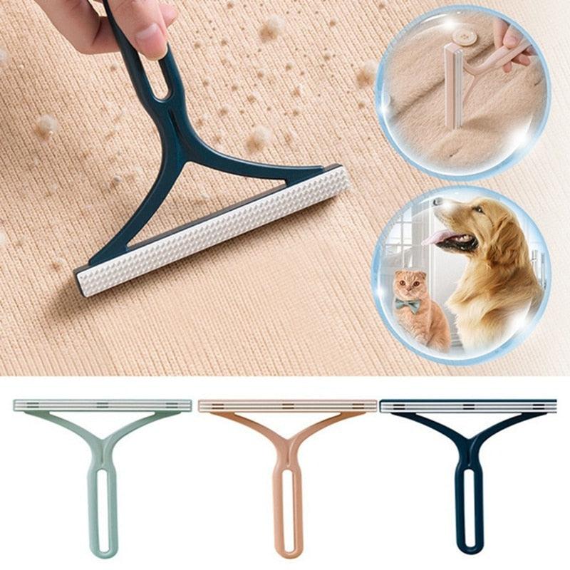 Double-Sided Pet Hair & Lint Remover – Reusable Fabric Scraper