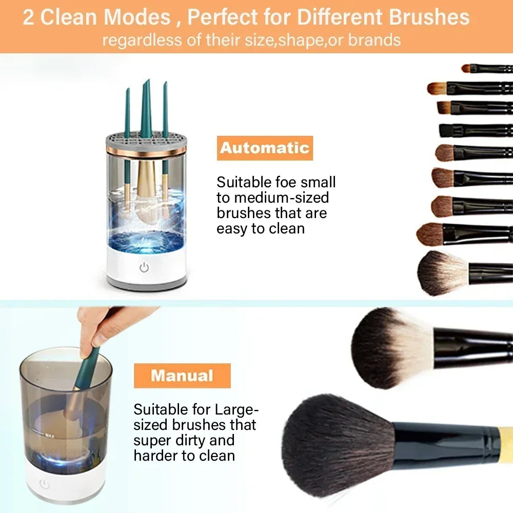 3-in-1 Electric Makeup Brush Cleaner & Drying Rack