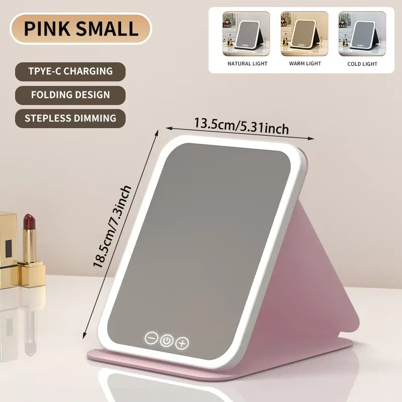3-Color Dimmable LED Makeup Mirror
