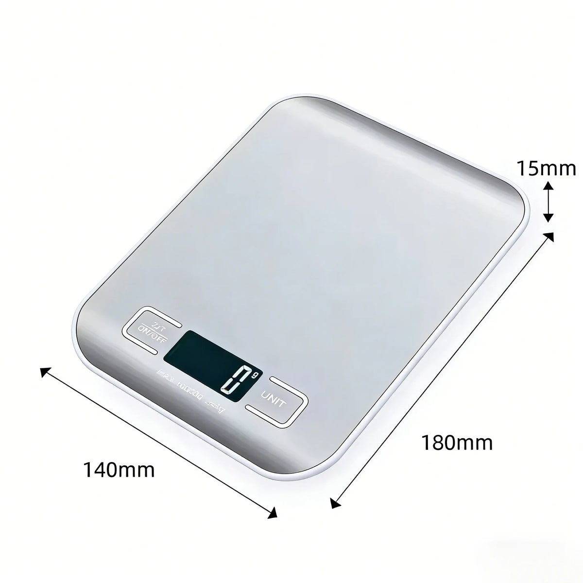 Digital Kitchen Scale with LED Display