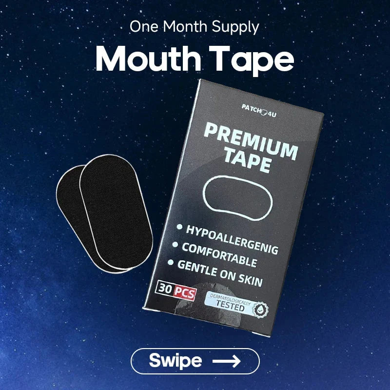 Paper-Based Adhesive Mouth Strips, 30 Pieces