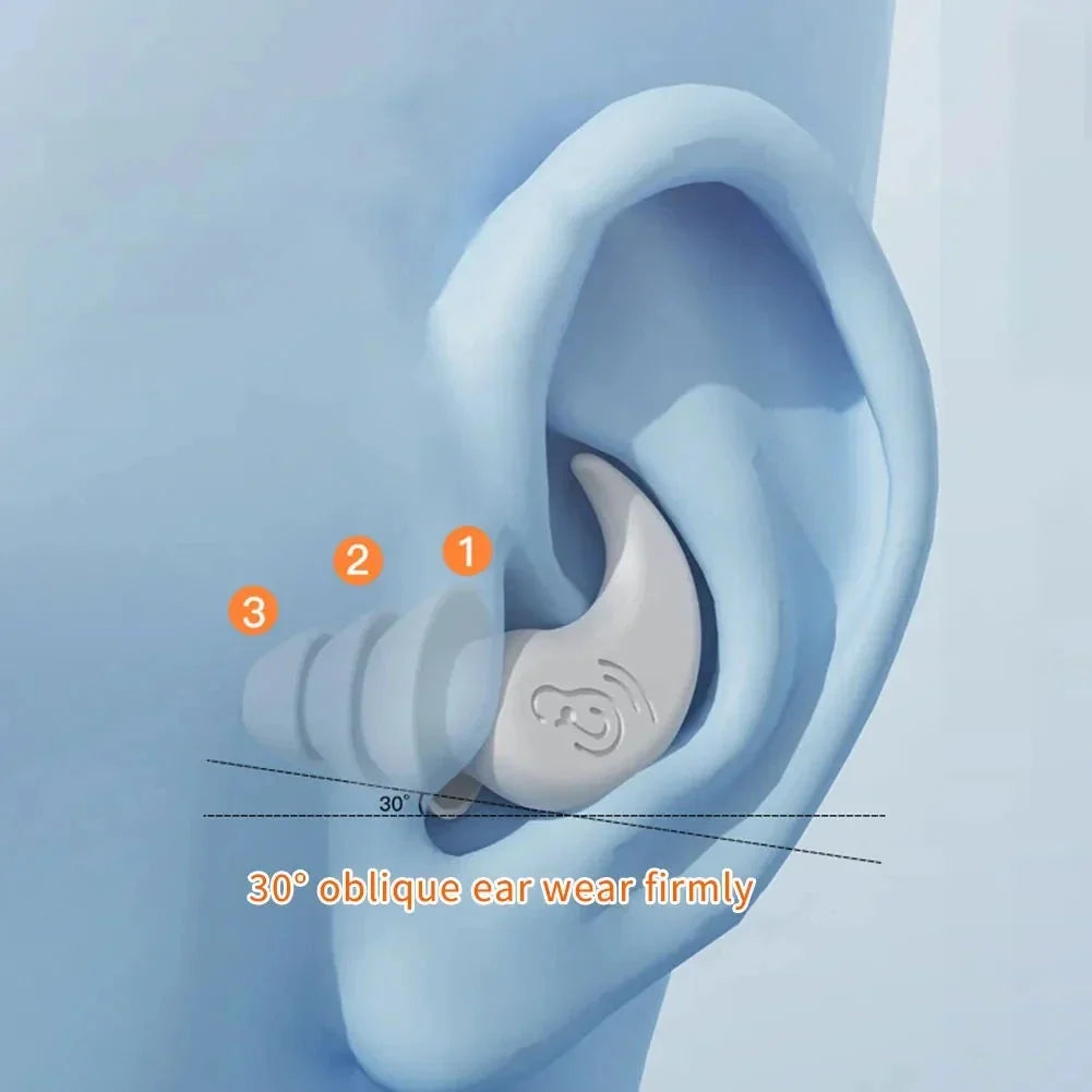 Anti-Noise Silicone Earplugs
