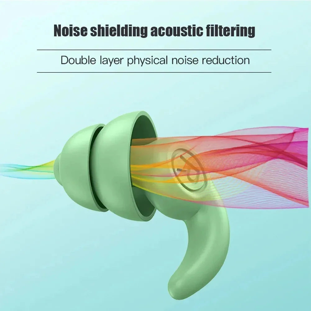 Anti-Noise Silicone Earplugs