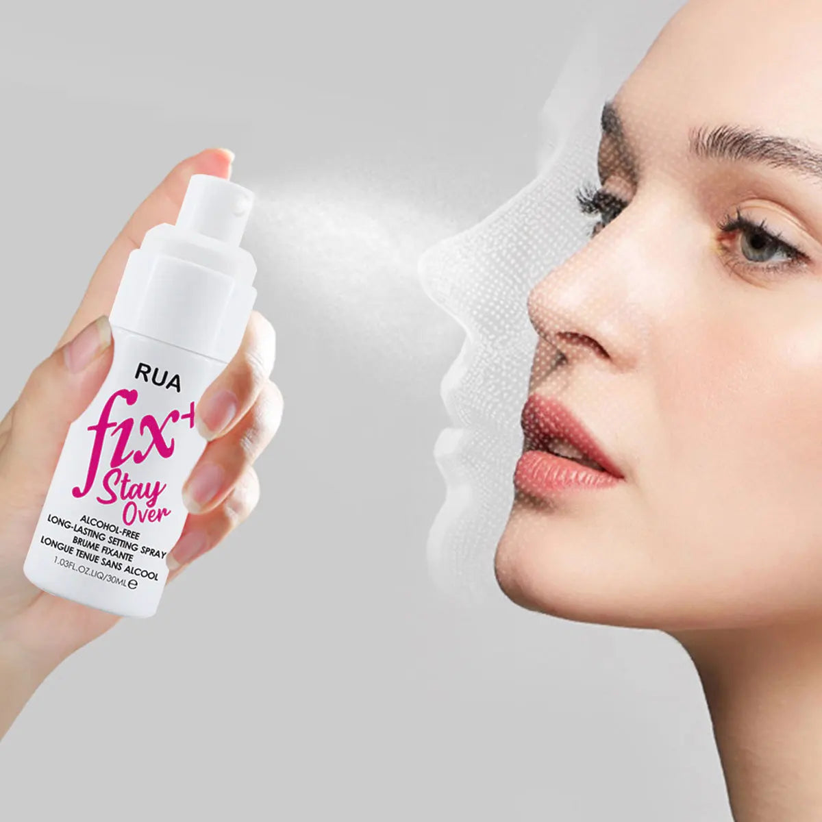Waterproof mattifying makeup setting spray for long-lasting oil control