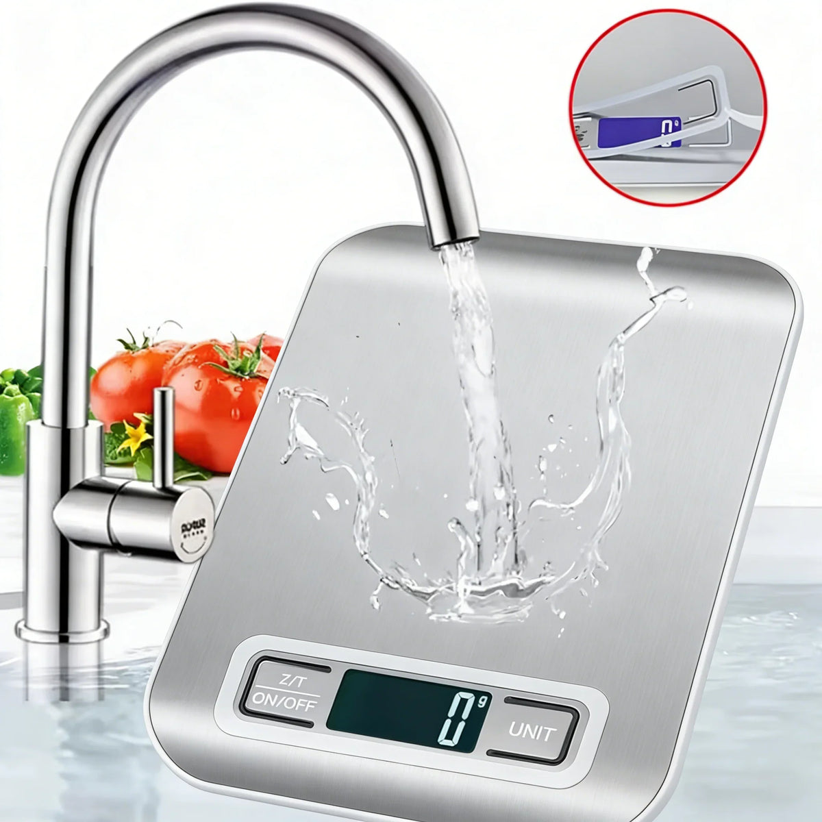 Digital Kitchen Scale with LED Display