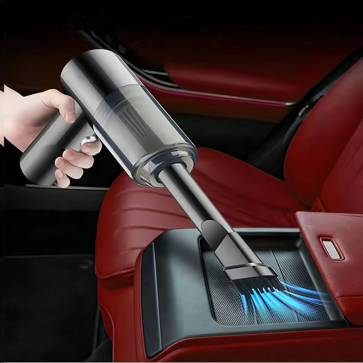 Cordless Mini Car Vacuum – 120W Handheld Cleaner