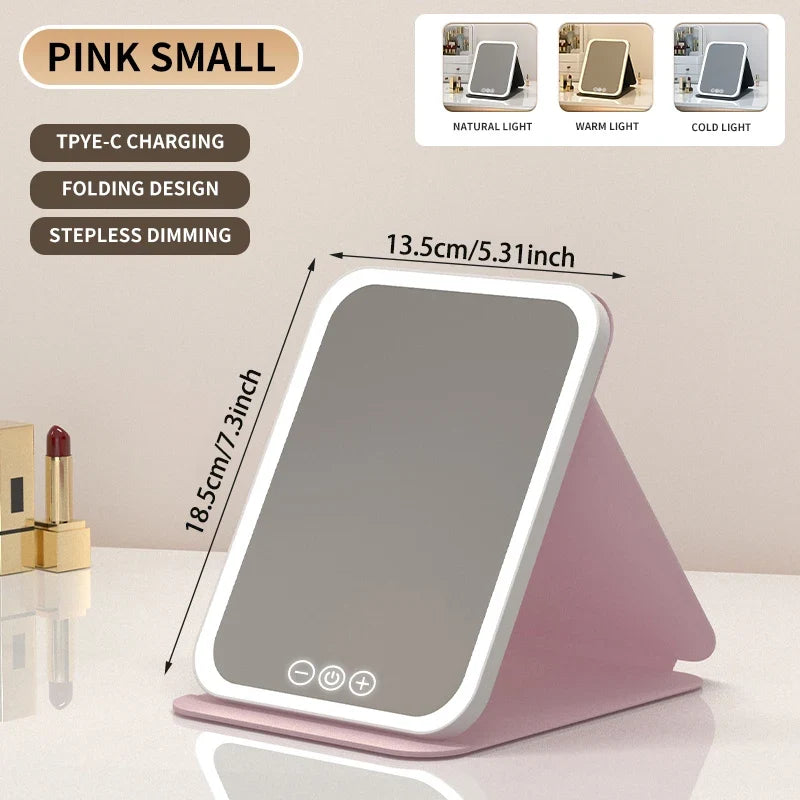3-Color Dimmable LED Makeup Mirror