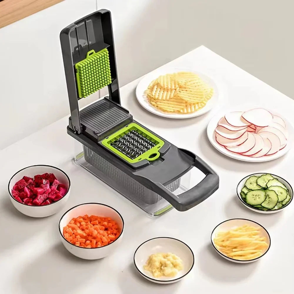 16-in-1 Multifunctional Vegetable and Onion Chopper Slicer Dicer