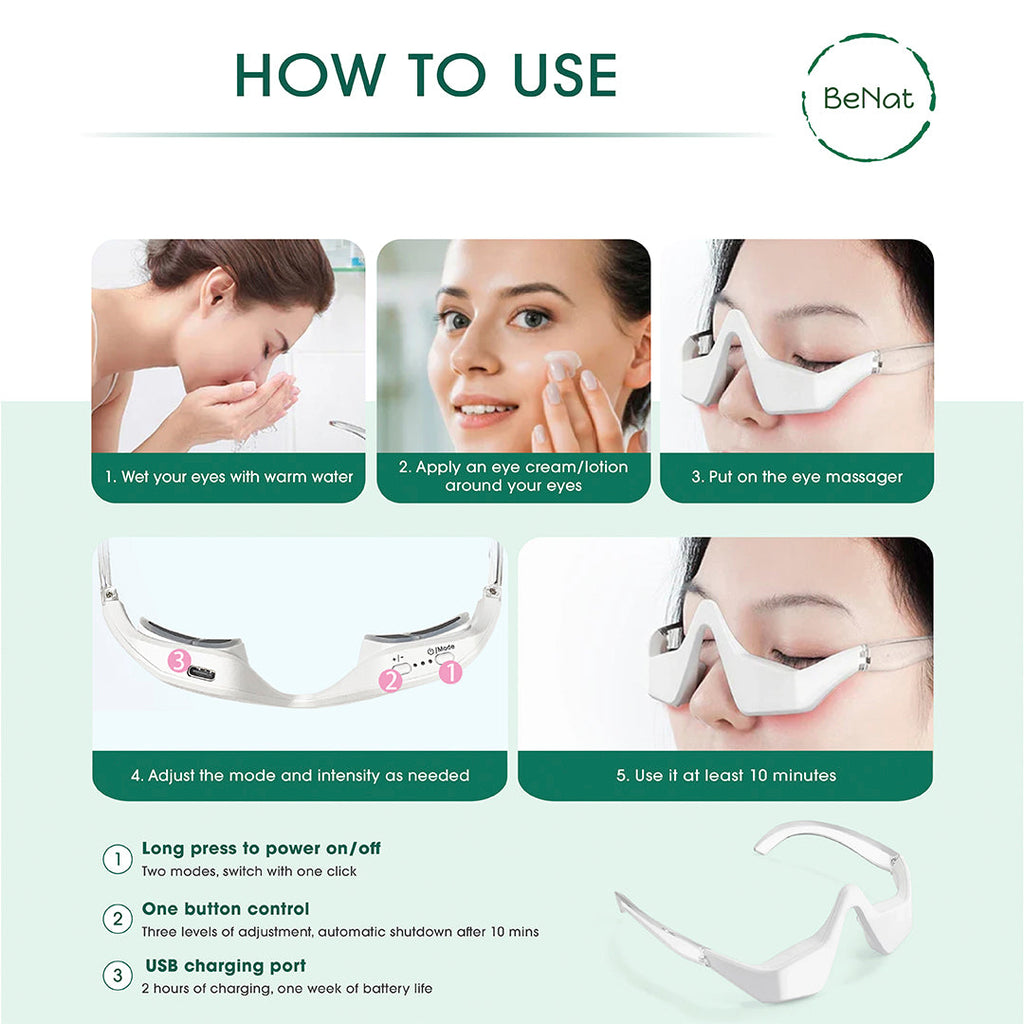 Under-Eye Red Light Therapy Skin Rejuvenation and Relaxation Massager - product photo 4