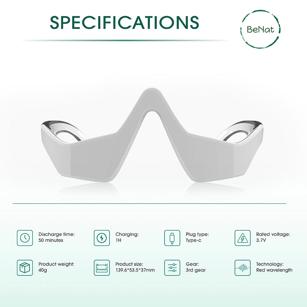 Under-Eye Red Light Therapy Skin Rejuvenation and Relaxation Massager - product photo 6
